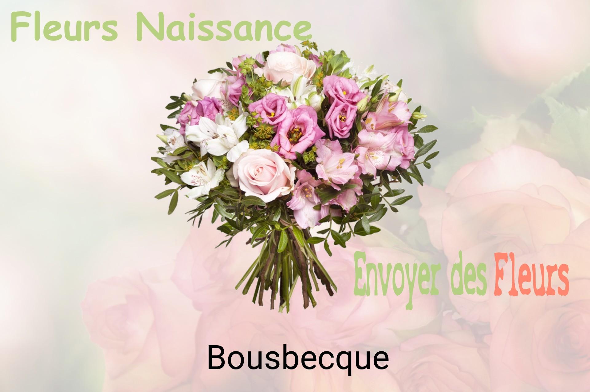 Bouquet de fleurs de naissance livré à Bousbecque